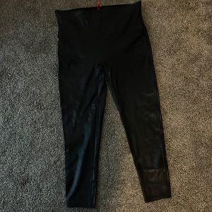 Spank faux leather leggings 2XL short